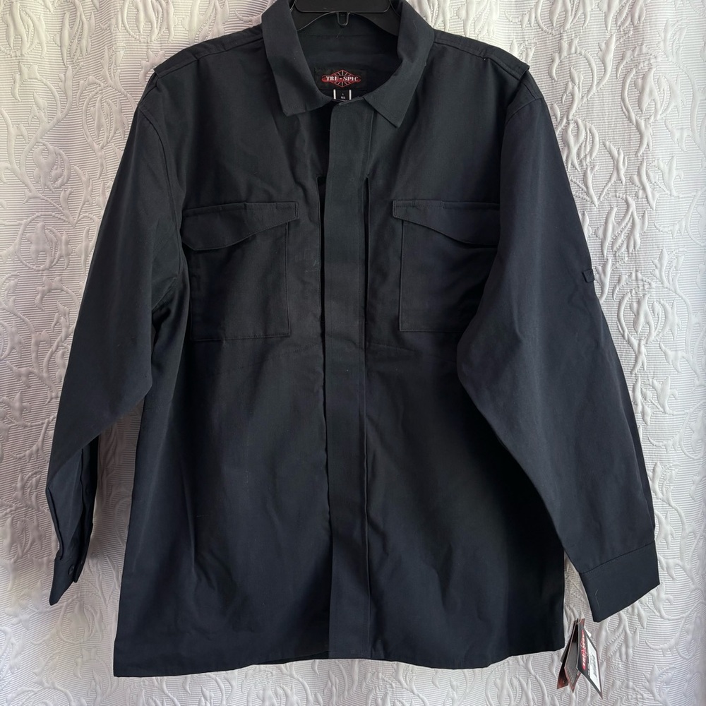 Tru-spec 24-7 rip-stop uniform shirt 1053005 tru navy size large NWT